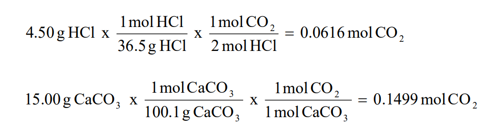 Calculating Percent Yield