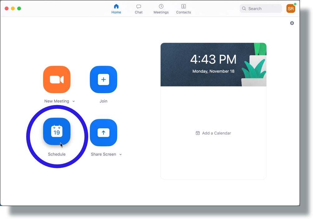 Setting Up a Zoom Meeting