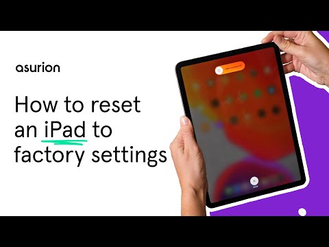 iPad Factory Reset Process