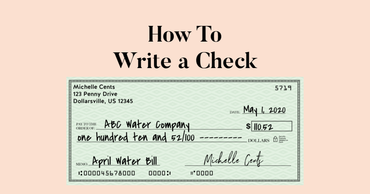 step-by-step guide on how to fill out a check